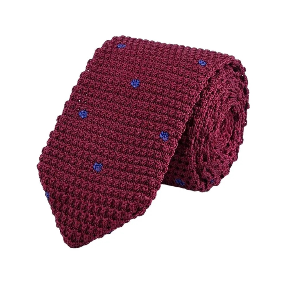 Polka Dot Knitted Tie