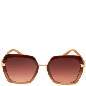 Powder Angelina Sunglasses - Mahogany