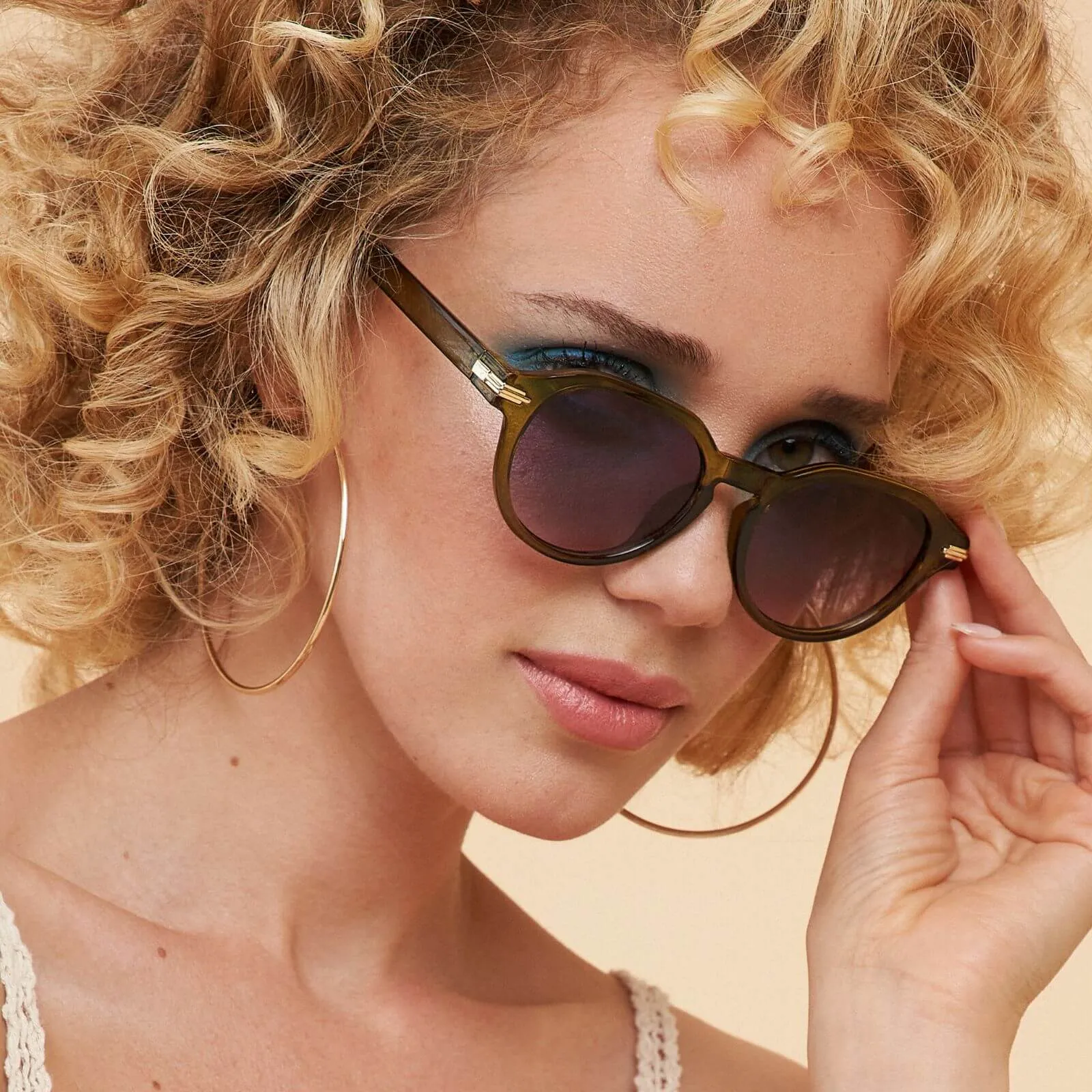 Powder Lara Sunglasses - Olive