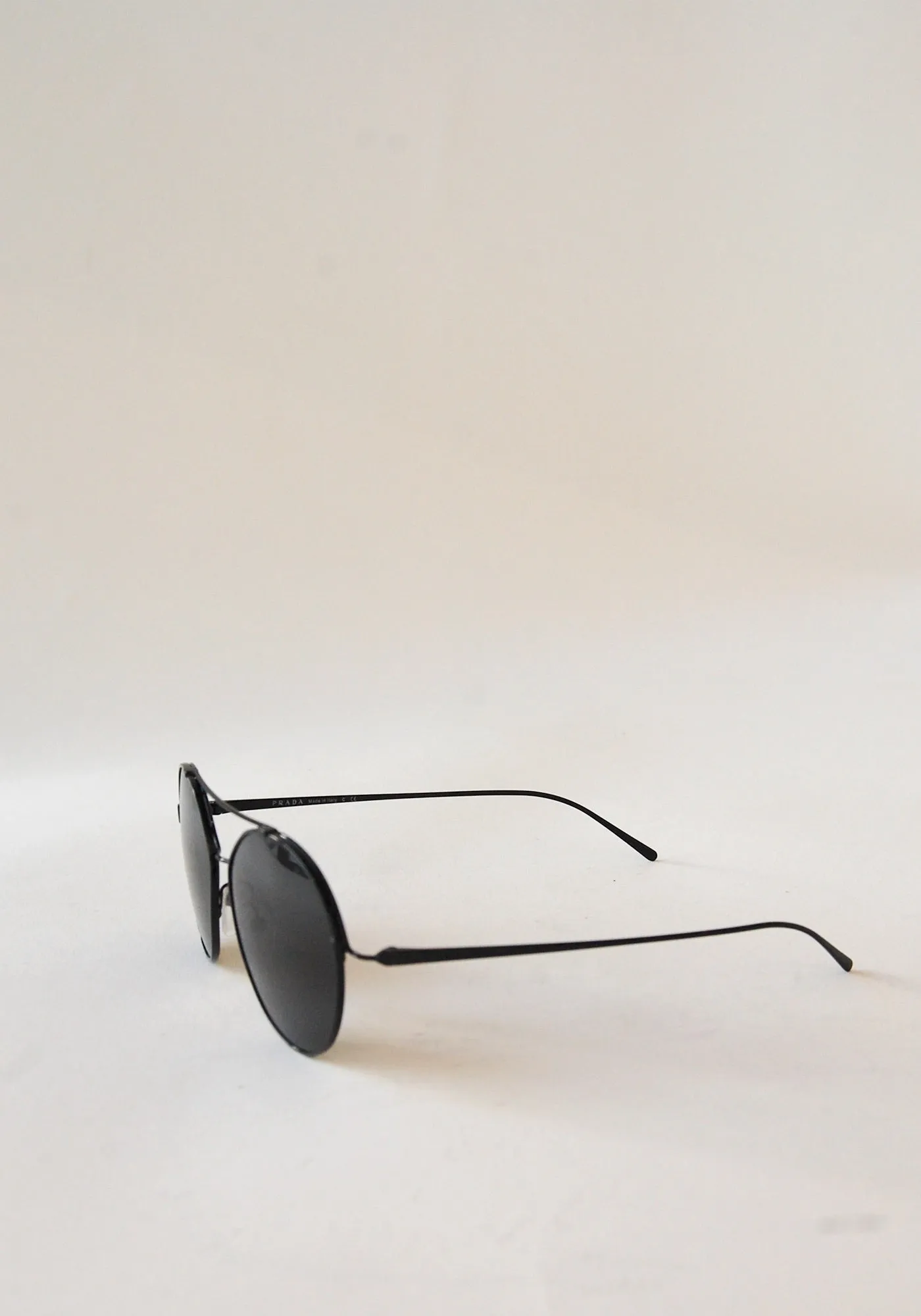 Prada Black Round Sunglasses