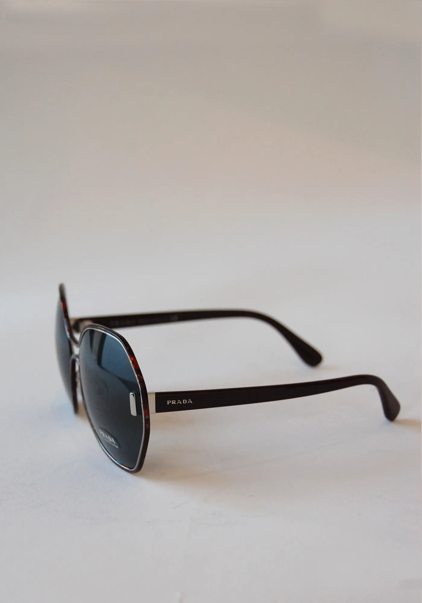 Prada Burgundy Round Sunglasses