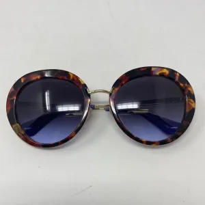 Prada Tortous Shell With Purple Round Eye Sunnies