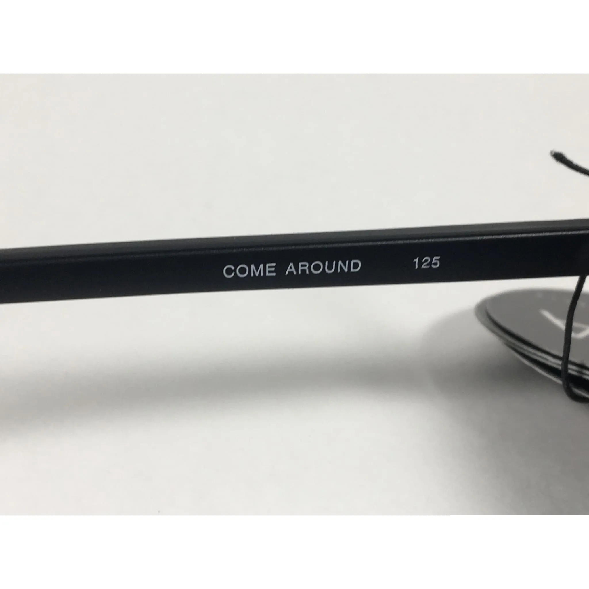 Quay Australia QW000365 BLK/GRN Come Around Round Brow Bar Sunglasses Black Frame Green Lens