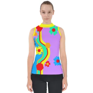 Rainbow Road Mock Neck Shell Top
