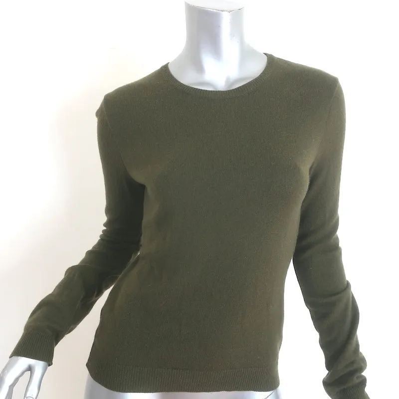 Ralph Lauren Collection Cashmere Crewneck Sweater Forest Green Size Medium