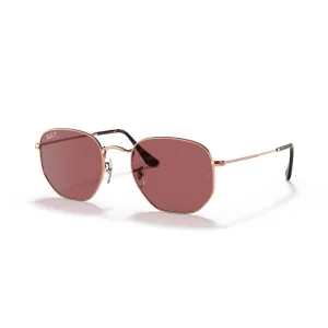 Ray Ban Hexagonal - Rose Gold, Polar Purple