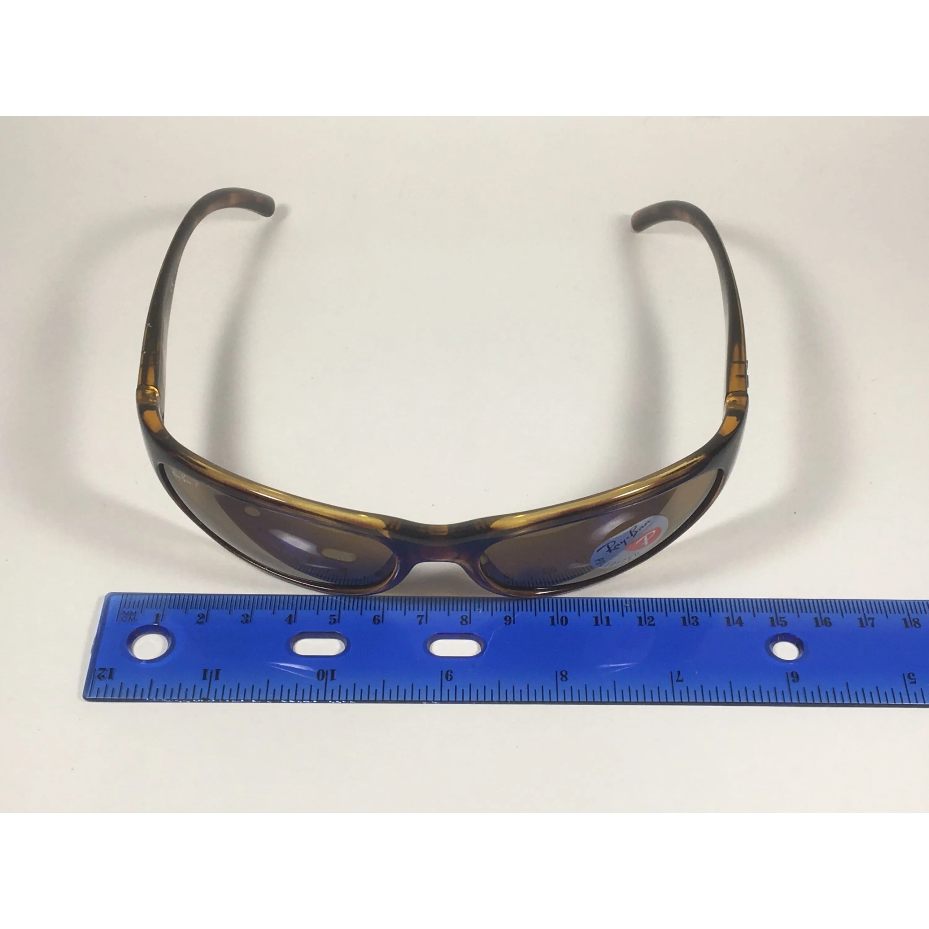 Ray-Ban Predator Polarized Sunglasses RB4033 642/47 Wrap Havana Brown Lens