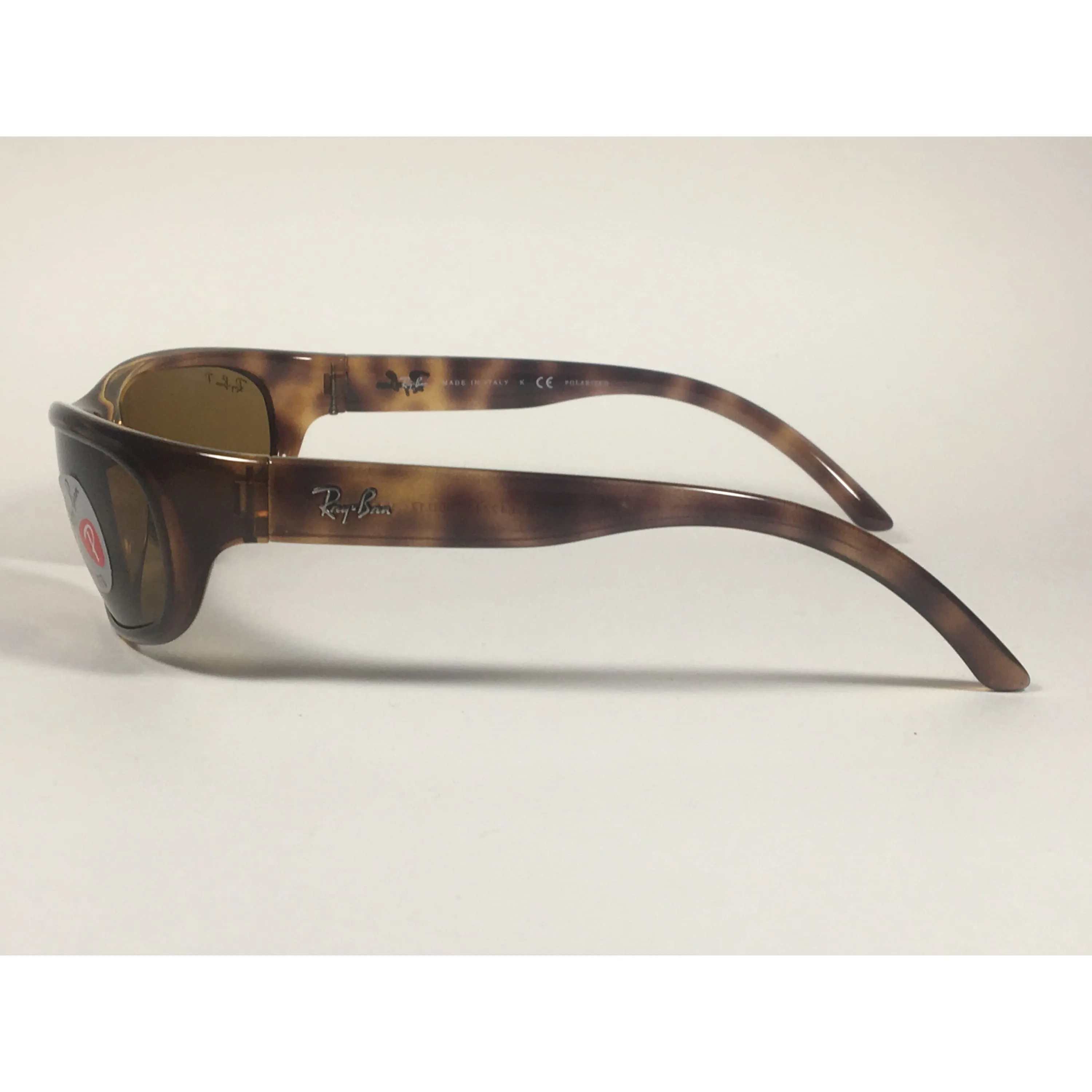 Ray-Ban Predator Polarized Sunglasses RB4033 642/47 Wrap Havana Brown Lens