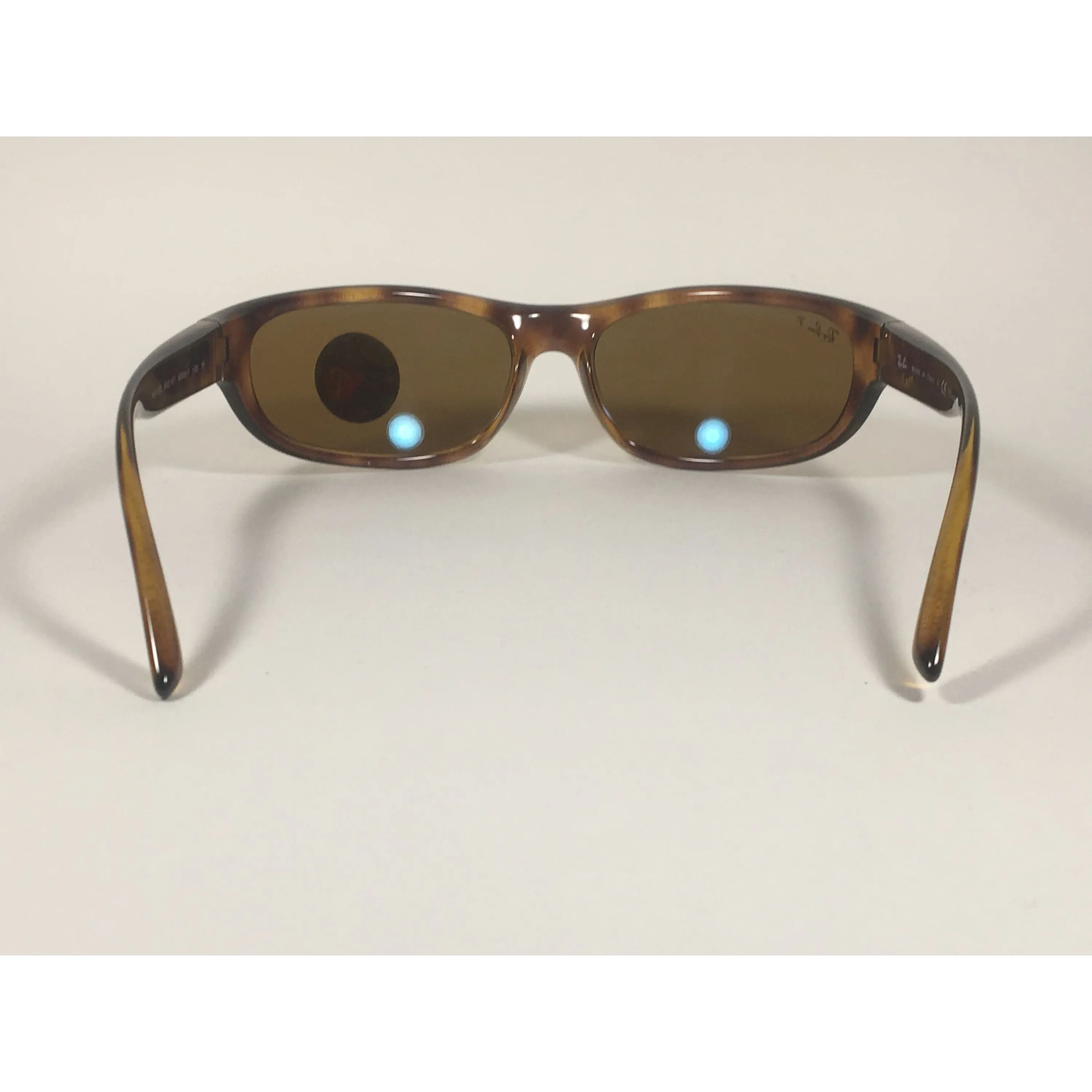 Ray-Ban Predator Polarized Sunglasses RB4033 642/47 Wrap Havana Brown Lens