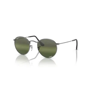 Ray Ban Round Metal Gunmetal, Polar Clear Gradient Dark Brown