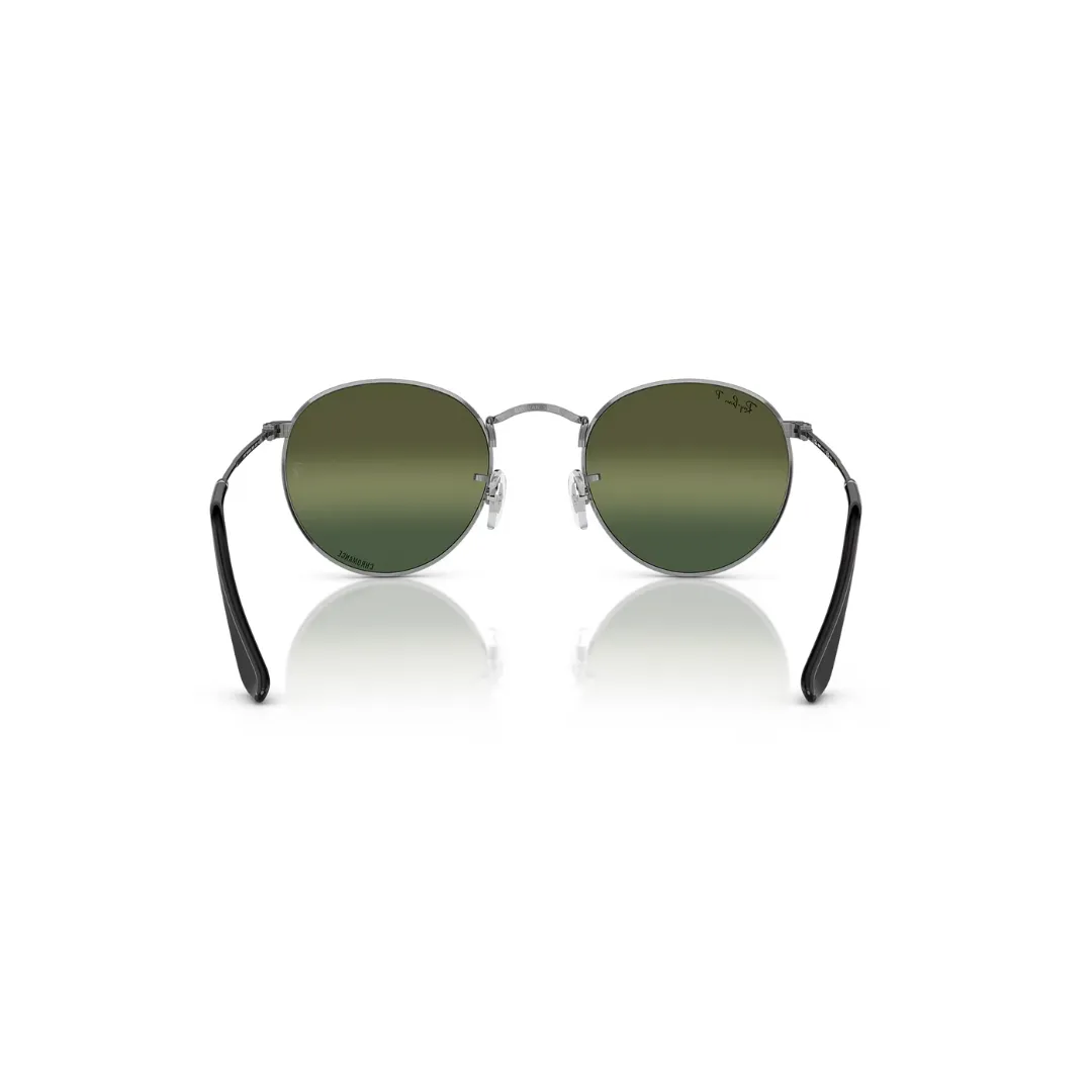 Ray Ban Round Metal Gunmetal, Polar Clear Gradient Dark Brown