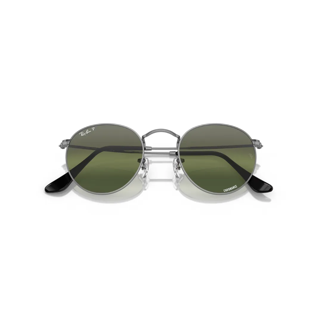 Ray Ban Round Metal Gunmetal, Polar Clear Gradient Dark Brown