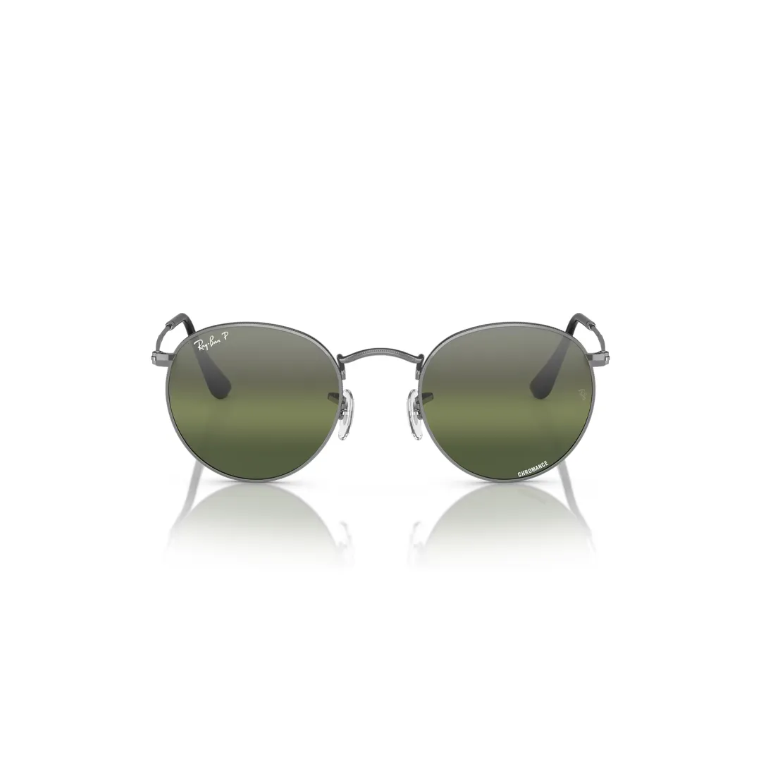Ray Ban Round Metal Gunmetal, Polar Clear Gradient Dark Brown