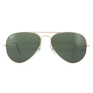 Ray-Ban Sunglasses Aviator 3025 W3234 Gold Green