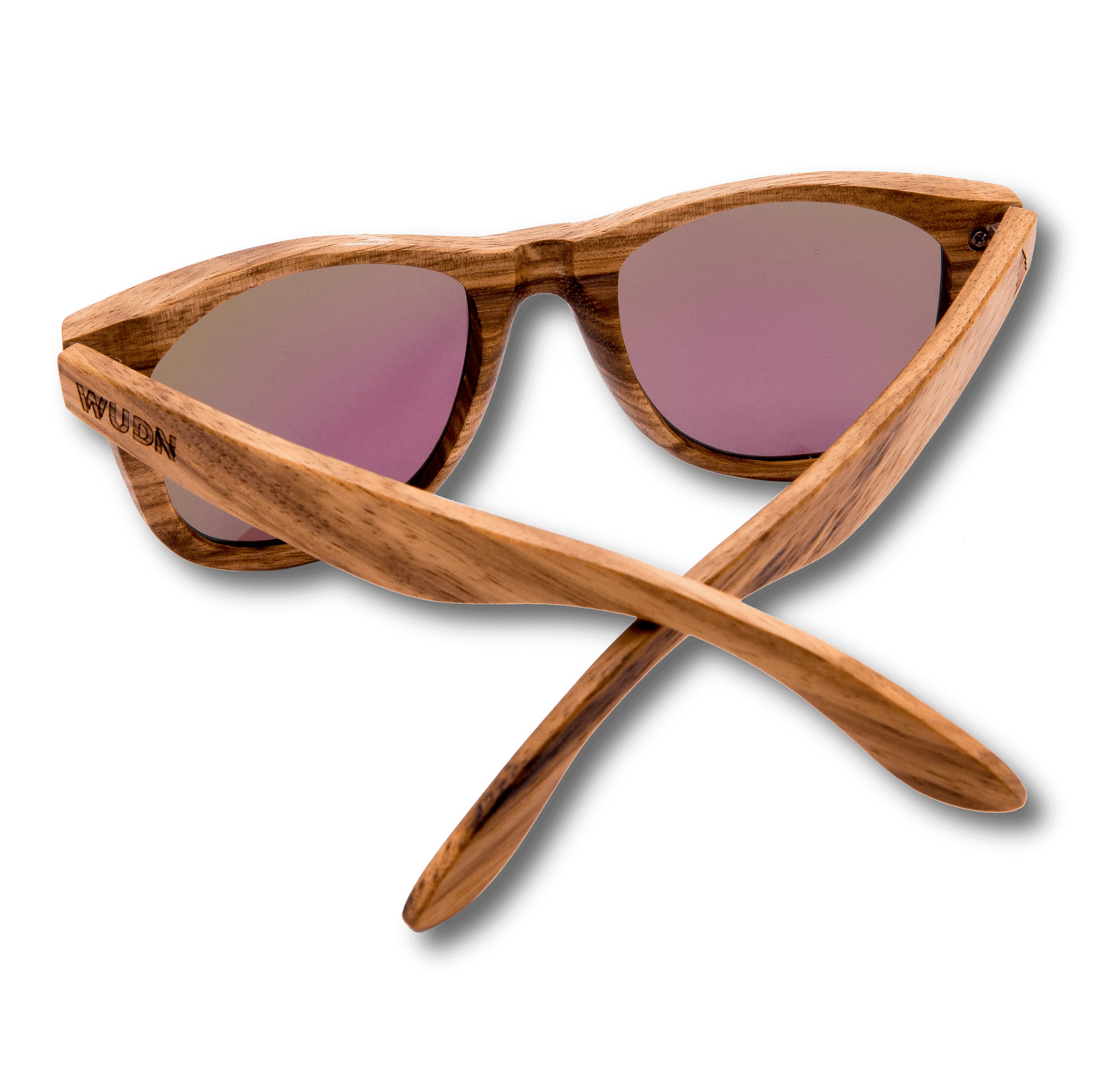 Real Zebra All Wood Jacks Sunglasses by WUDN