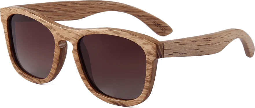 Real Zebra All Wood Jacks Sunglasses by WUDN