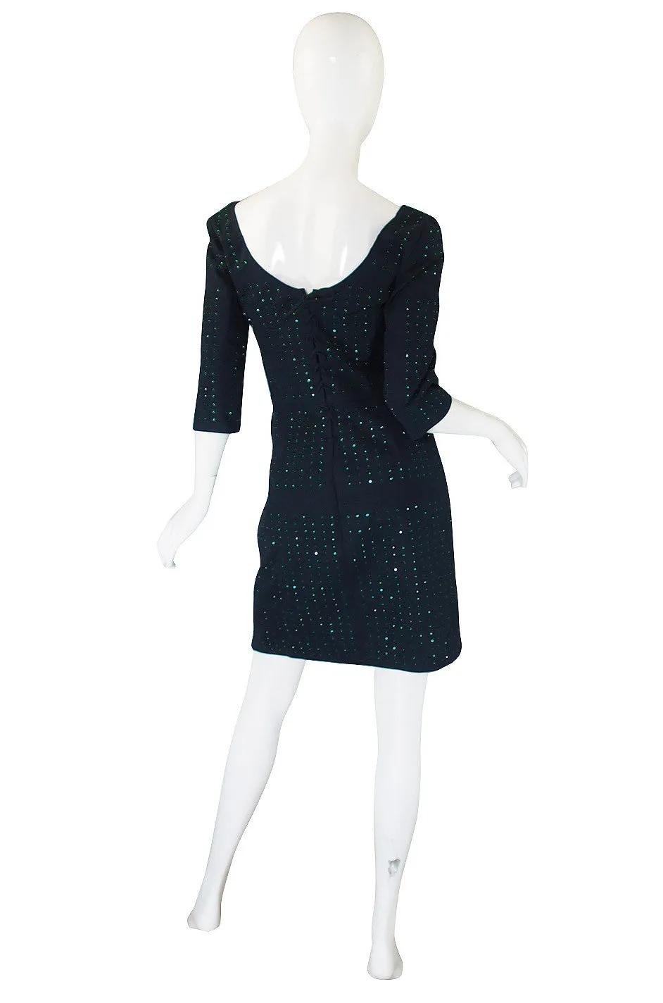 Recent Miu Miu Dress with Green Rhinestones