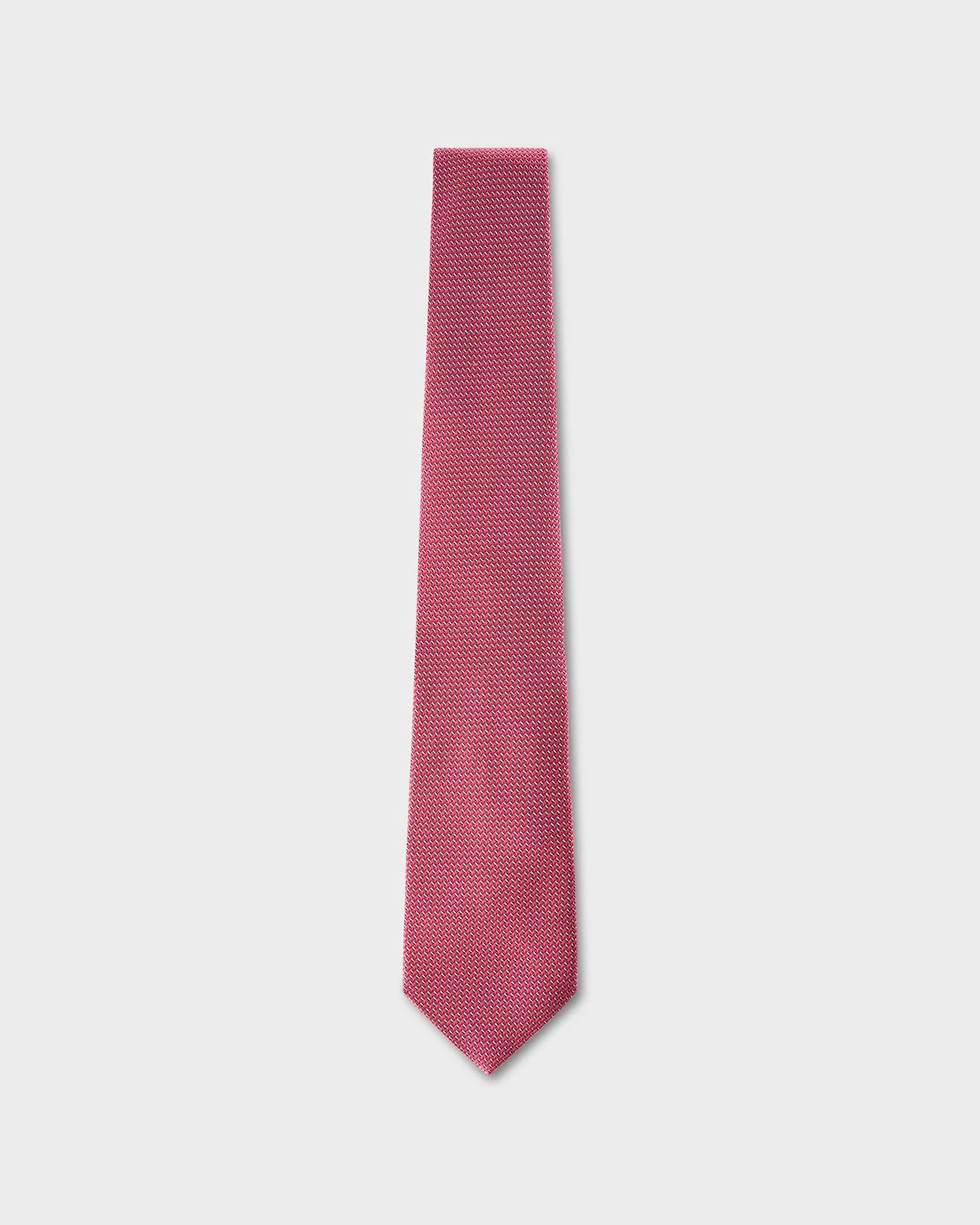 Red Micro Geo Pattern Tie