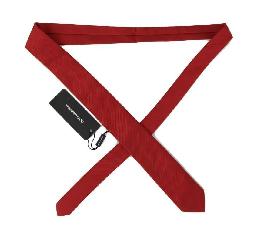 Red Silk Solid Classic Tie