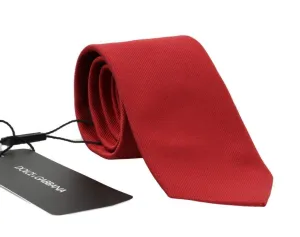 Red Silk Solid Classic Tie