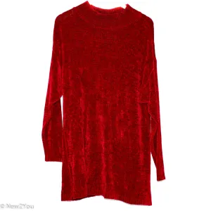 Red Soft Knit Sweater Dress (Expressions)