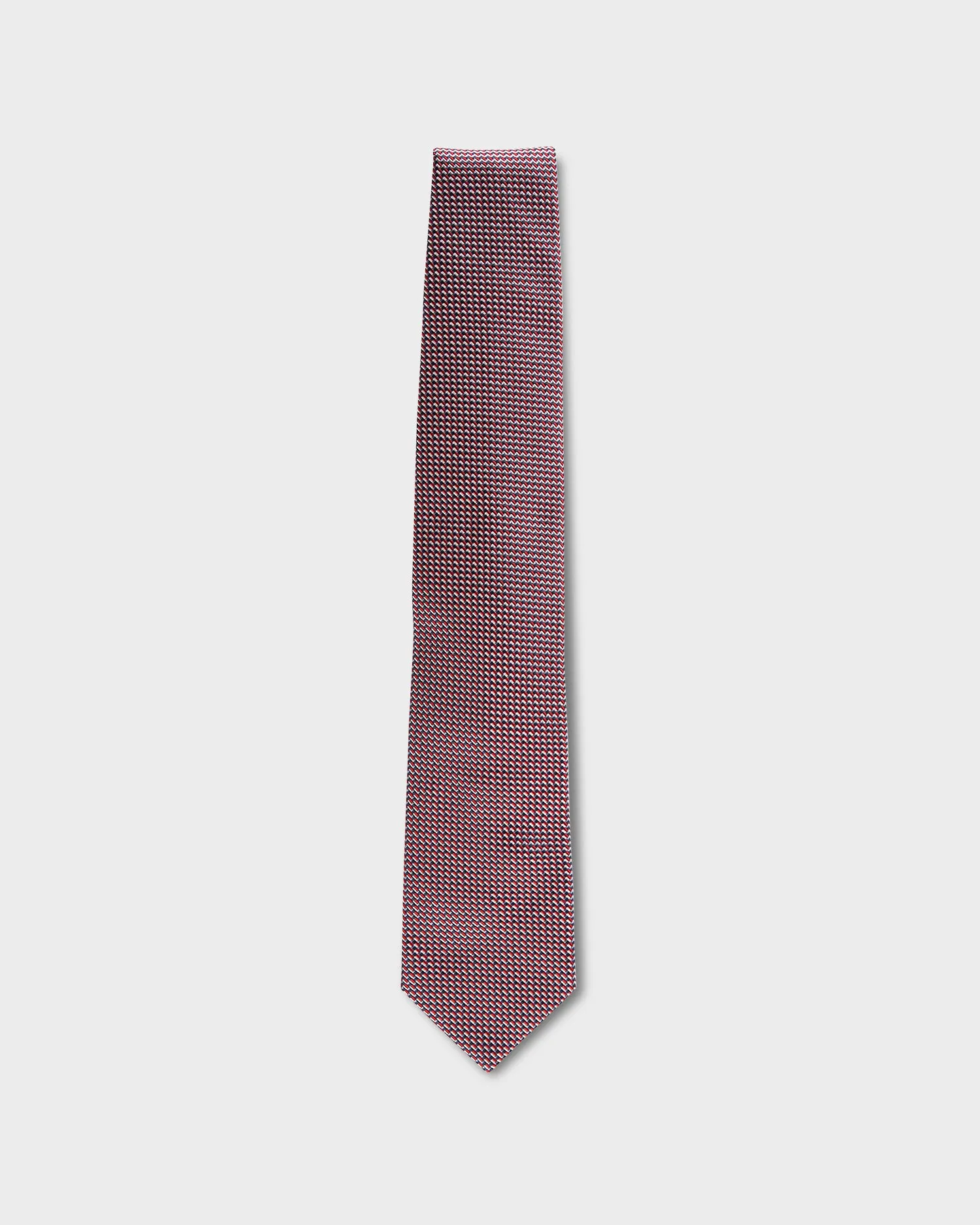 Red White And Blue Micropattern Tie