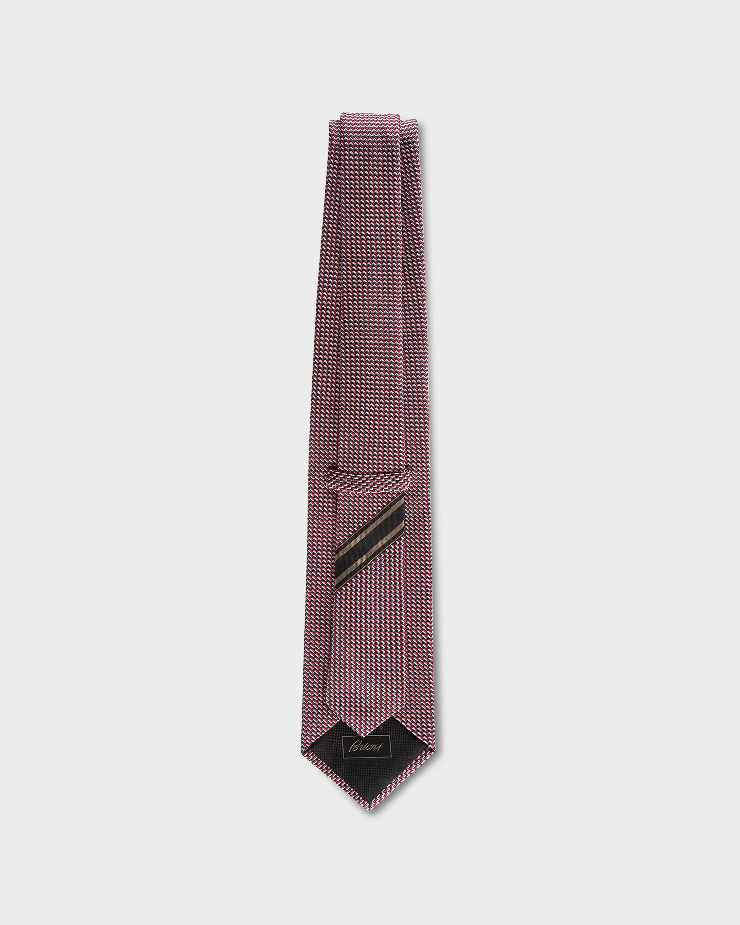 Red White And Blue Micropattern Tie