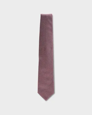 Red White And Blue Micropattern Tie