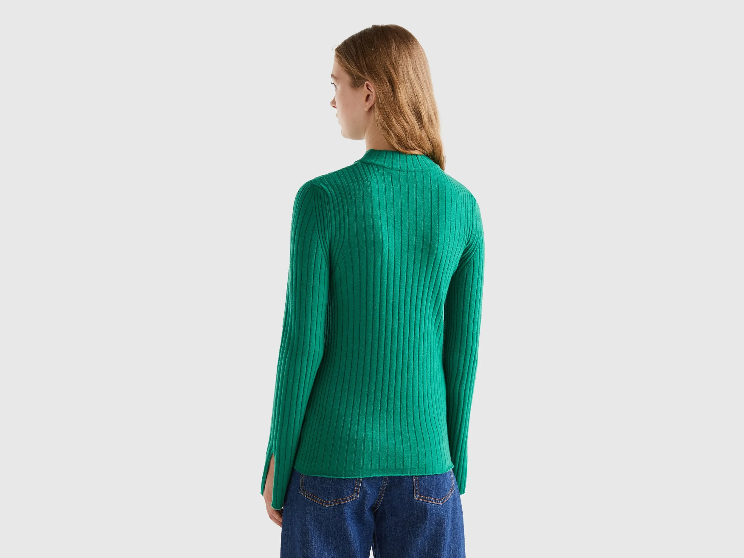 Regular Fit High Neck Solid Sweater