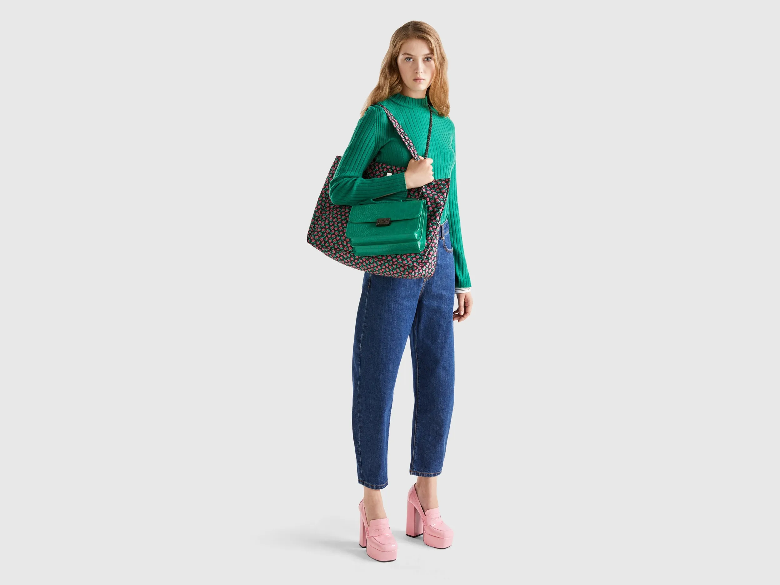Regular Fit High Neck Solid Sweater