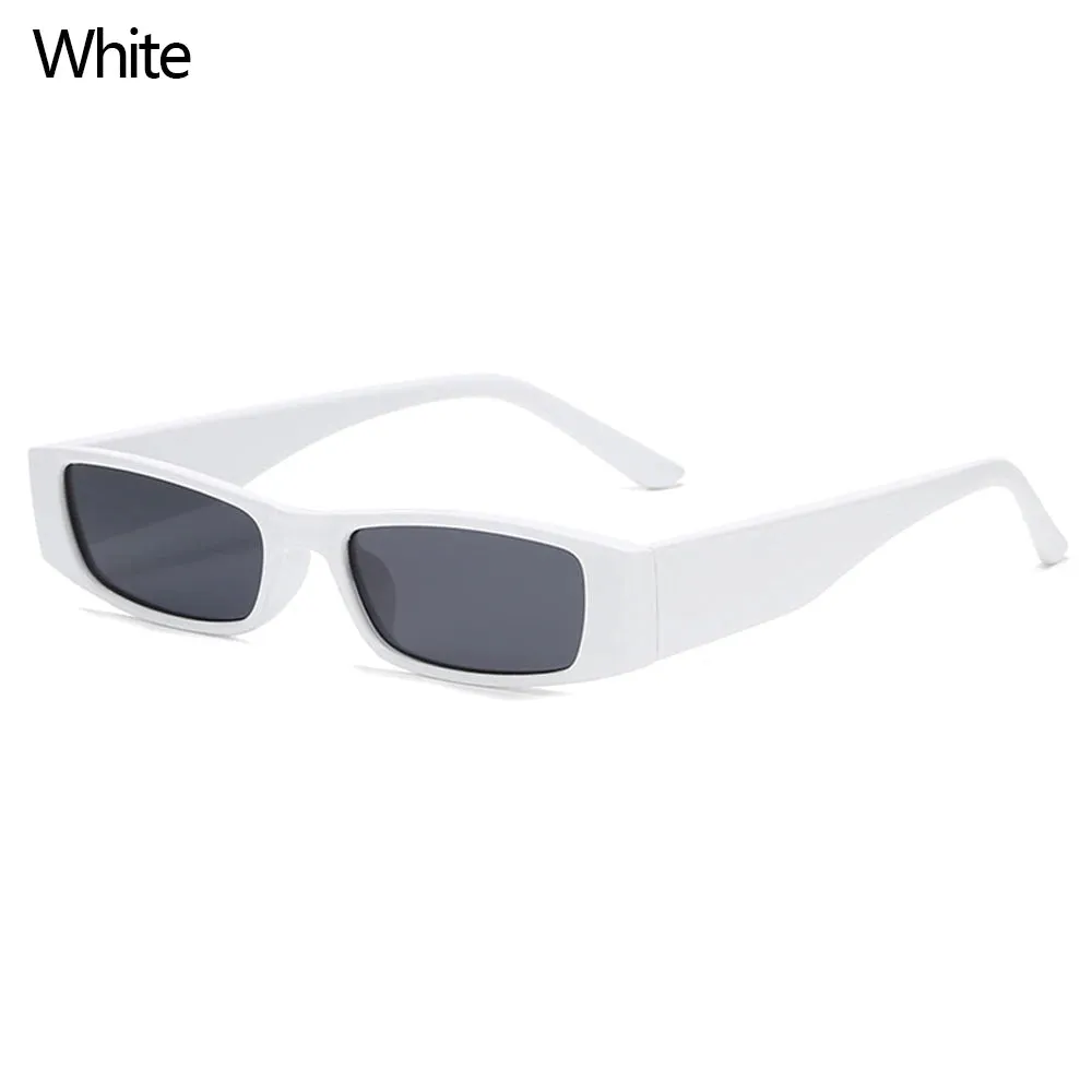 Retro Narrow Frame Leopard Vintage Square Cat Eye Eyewear