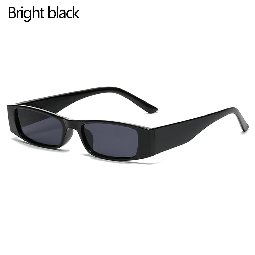 Retro Narrow Frame Leopard Vintage Square Cat Eye Eyewear