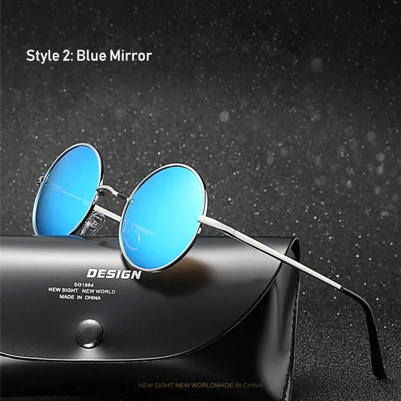 Retro Vintage Round Polarized Sunglasses for Men and Women
