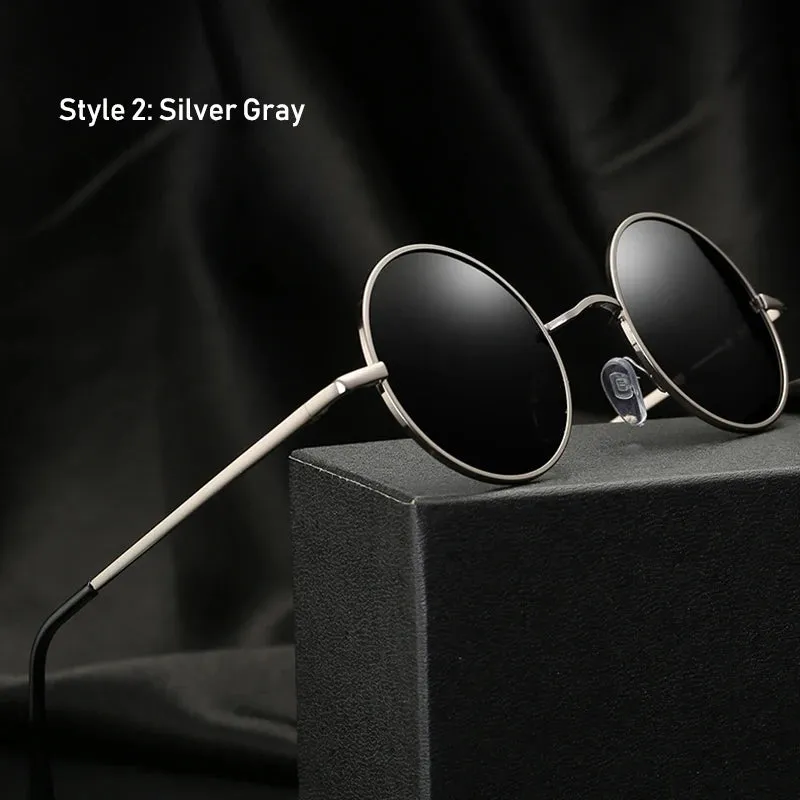 Retro Vintage Round Polarized Sunglasses for Men and Women