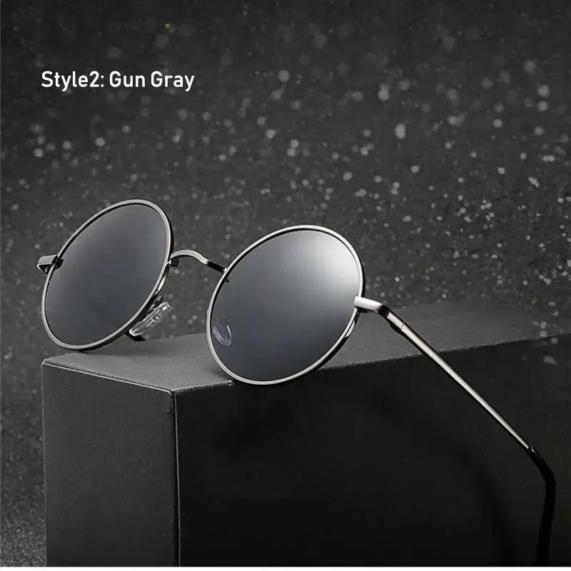 Retro Vintage Round Polarized Sunglasses for Men and Women