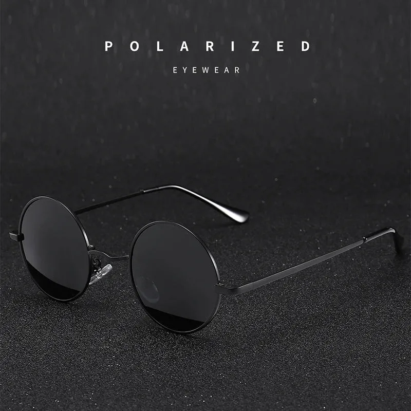 Retro Vintage Round Polarized Sunglasses for Men and Women