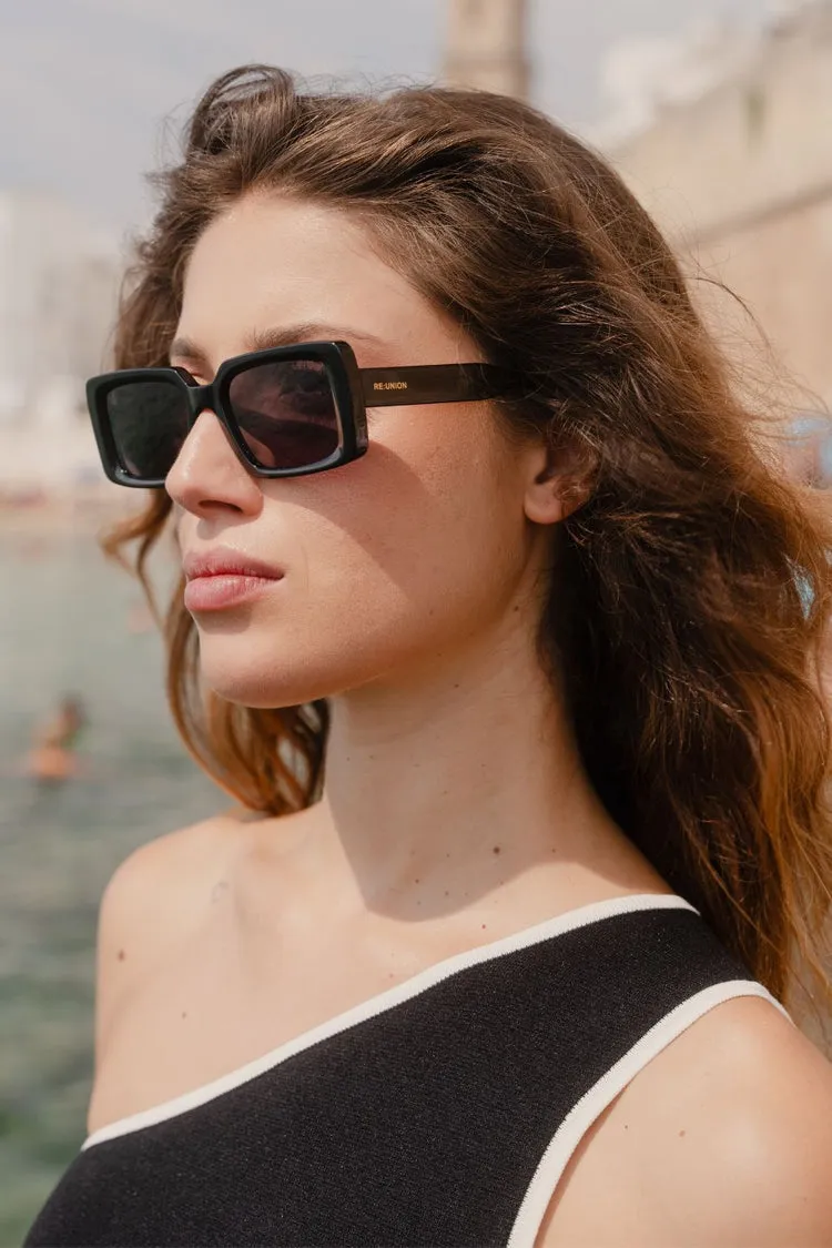 REUNION - Manhattan Black Square Sunglasses