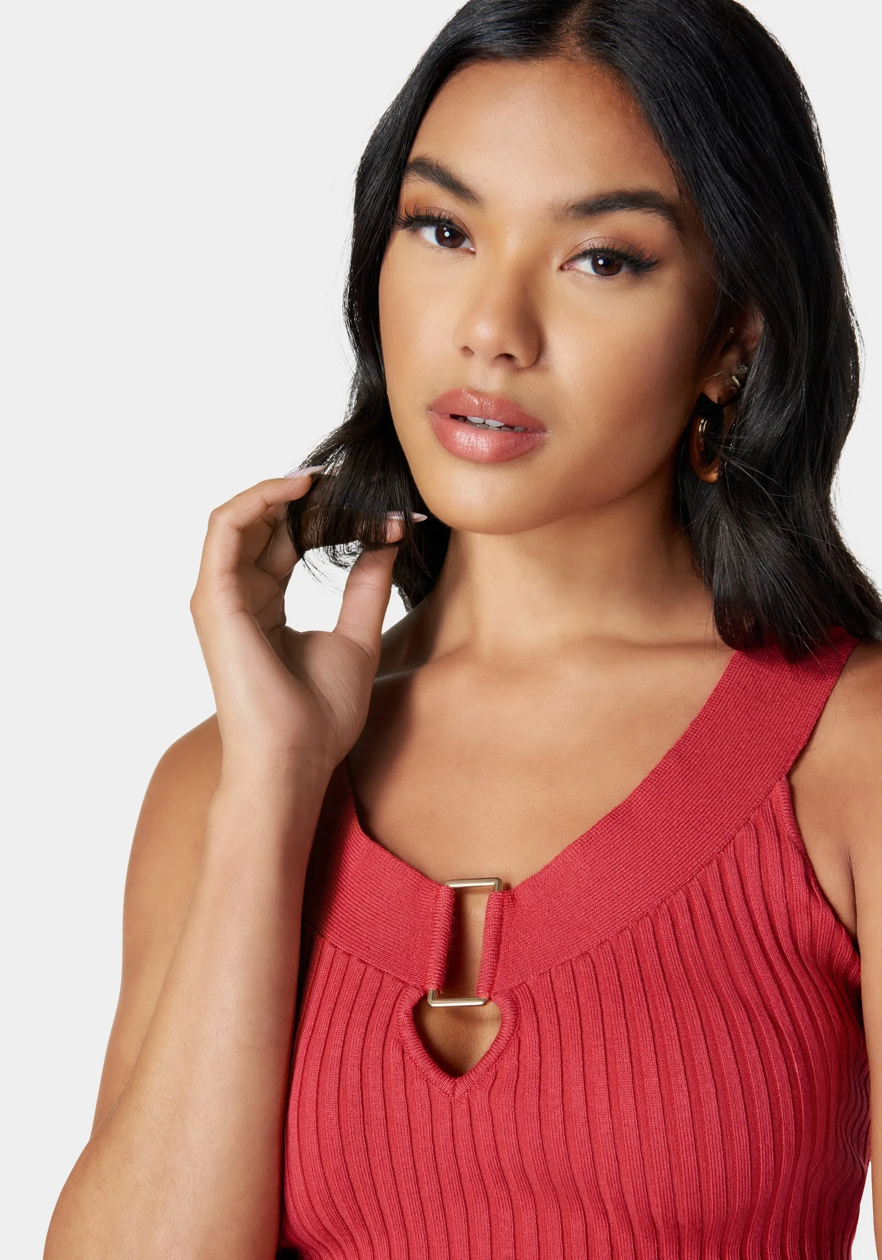 Ring Detail Sweater Top