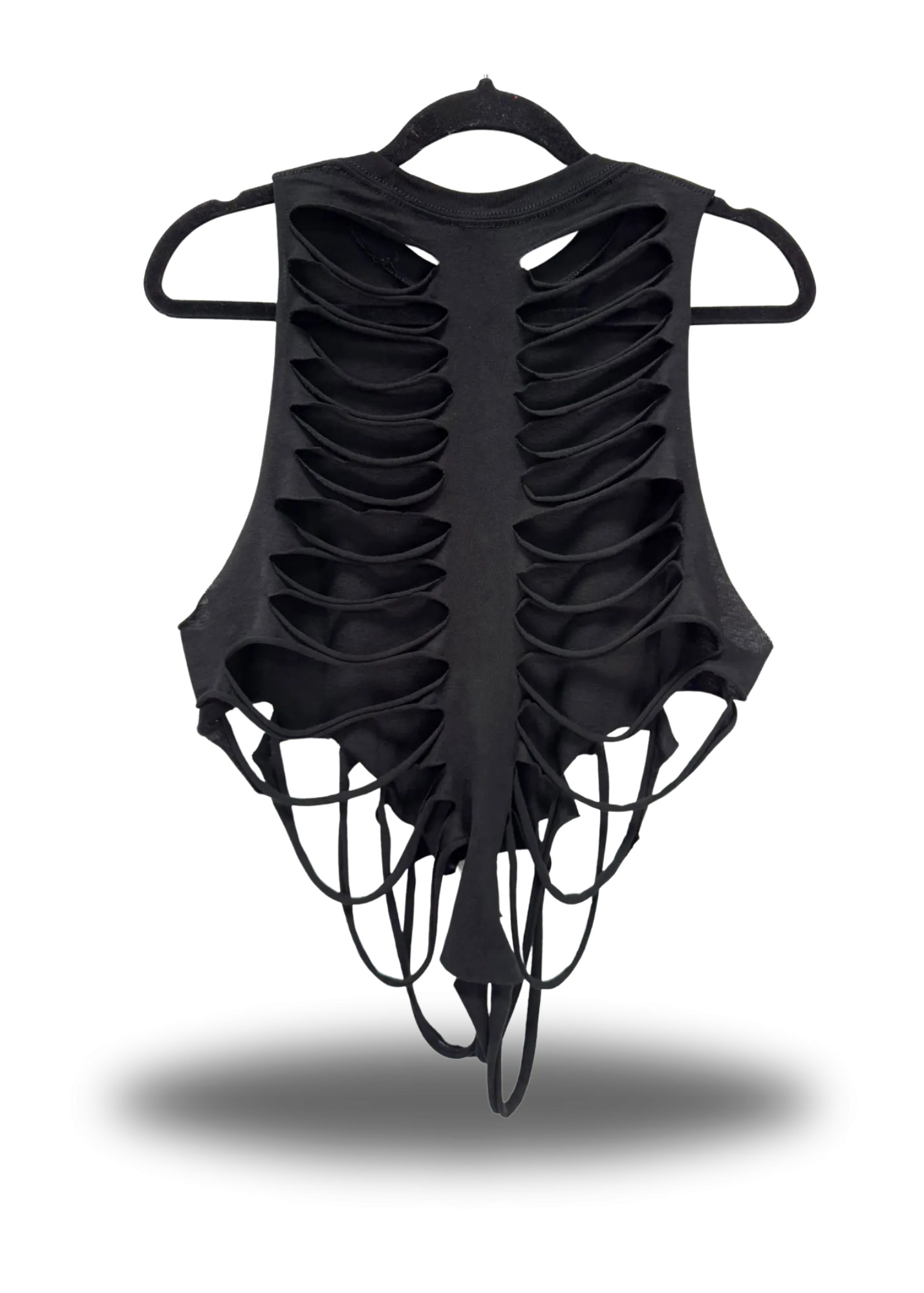 ROAD RASH BLACK CROP TANK TOP 5.0