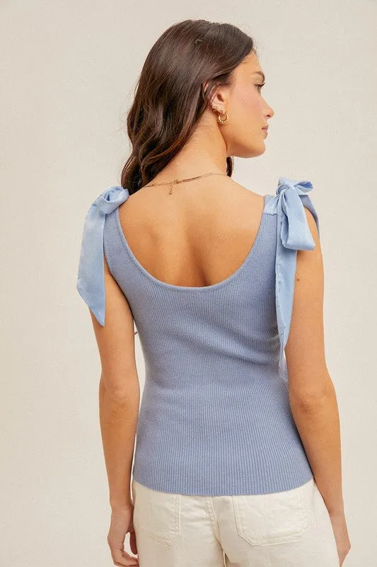 Rosalee Tie Shoulder Tank