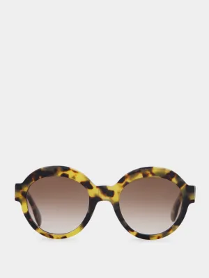 Round acetate sunglasses
