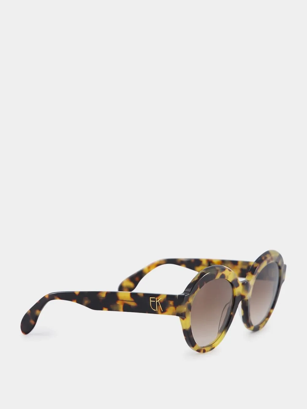 Round acetate sunglasses