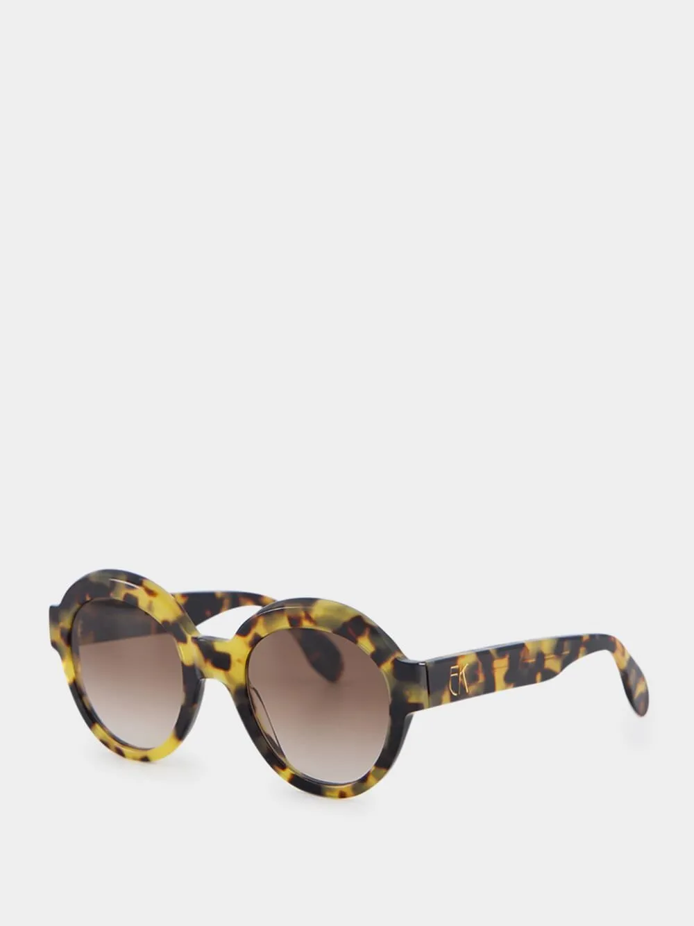 Round acetate sunglasses