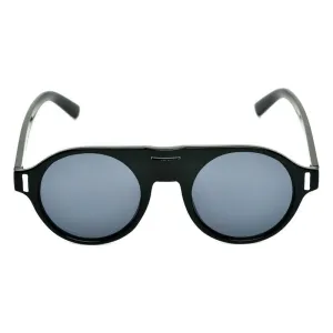 Round Black And Black Sunglasses For Men And Women-Unique and Classy