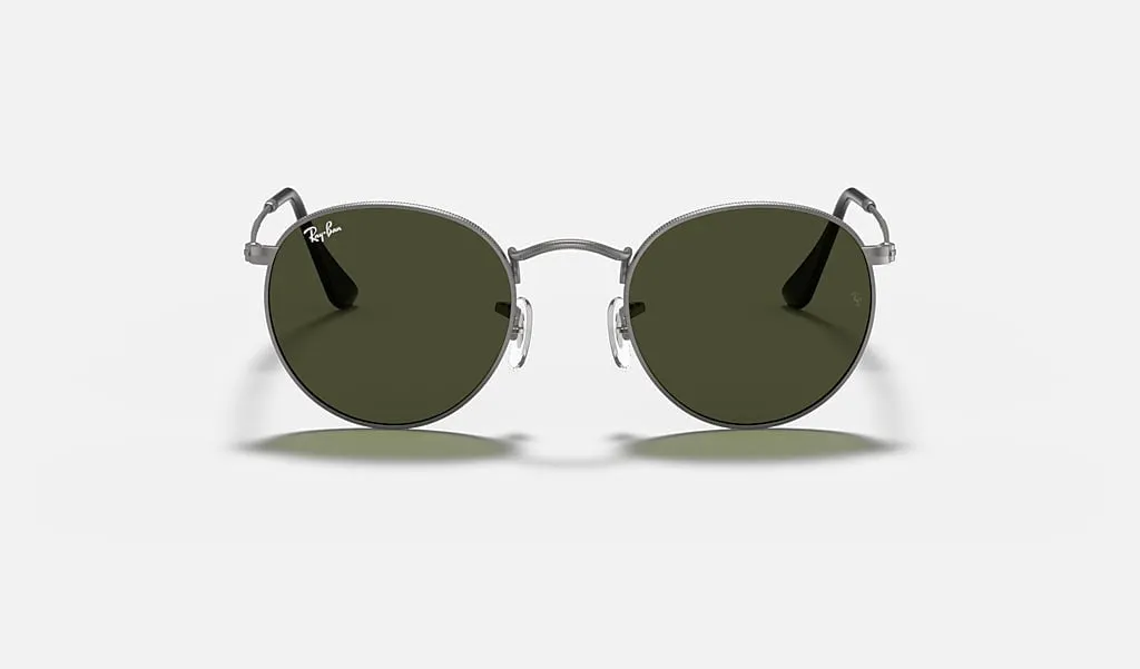 Round Metal | Black with Green | Ray Ban