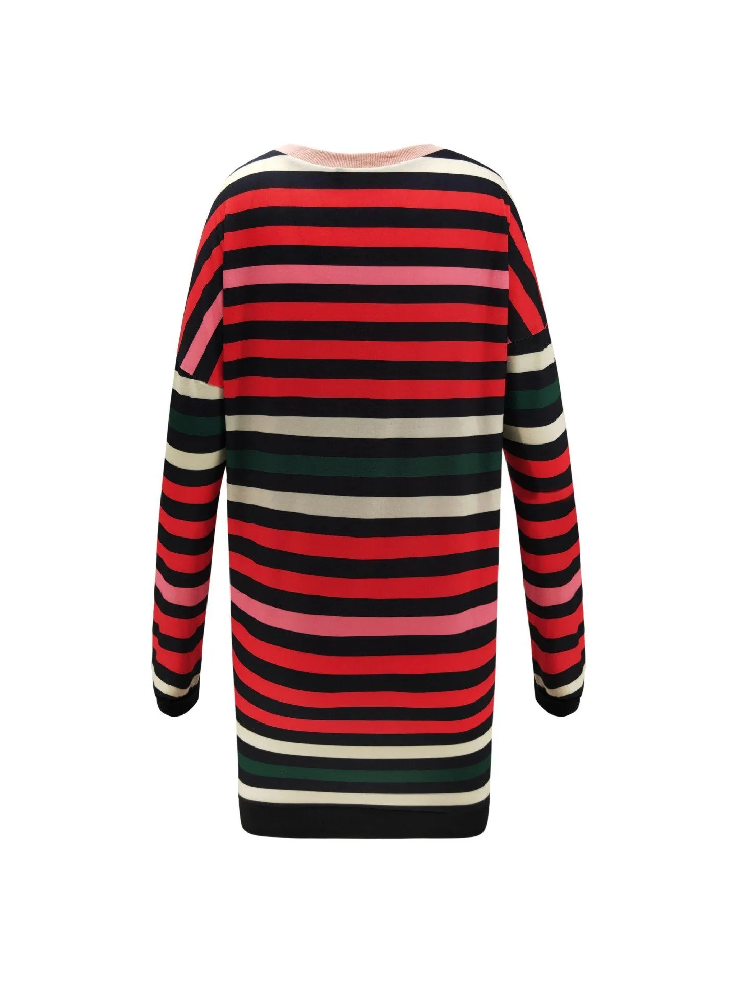 Round Neck Striped Loose Dress