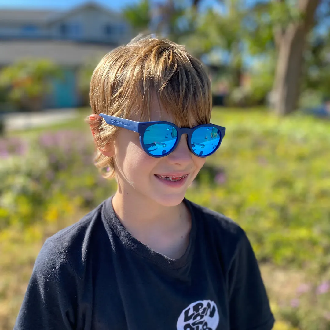 Round Replacement Lens Set | Mirrored Blue
