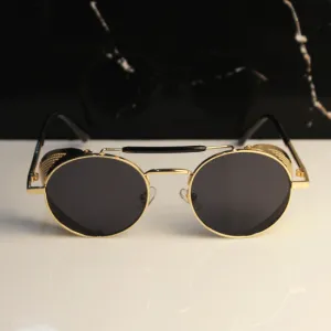 Round Steampunk Sunglasses For Men And Women-Unique and Classy