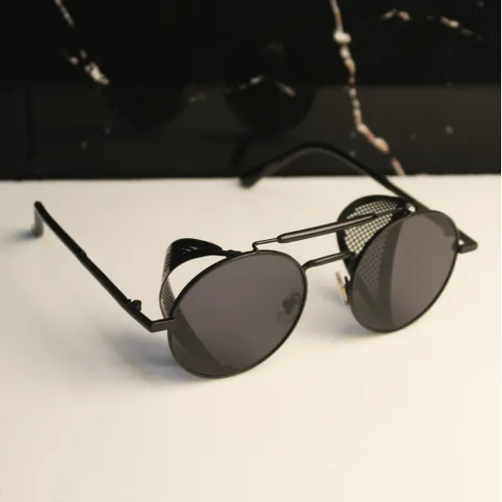 Round Steampunk Sunglasses For Men And Women-Unique and Classy