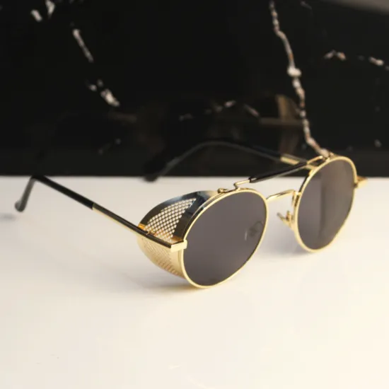 Round Steampunk Sunglasses For Men And Women-Unique and Classy